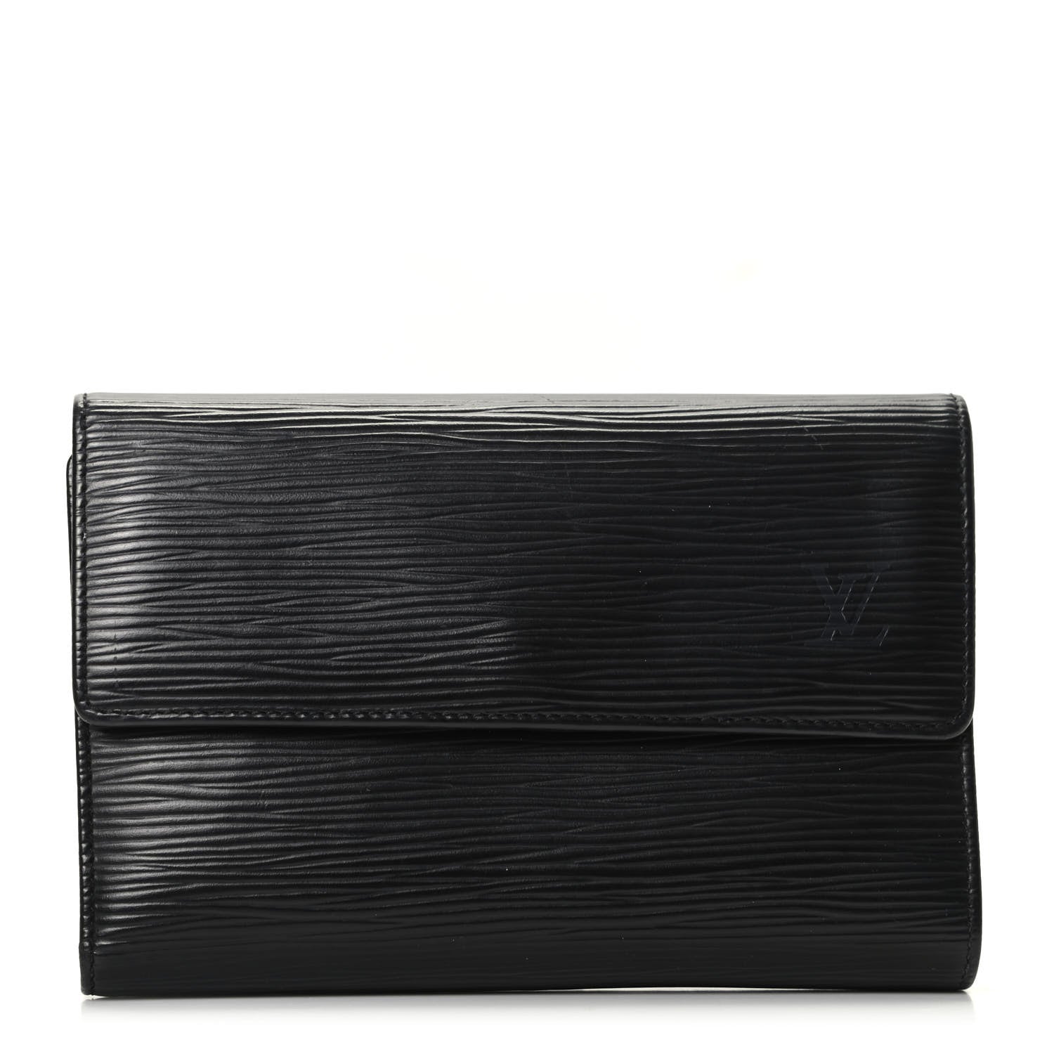 Louis Vuitton Epi Porte Tresor Etui Papiers Wallet Black 1 of 6