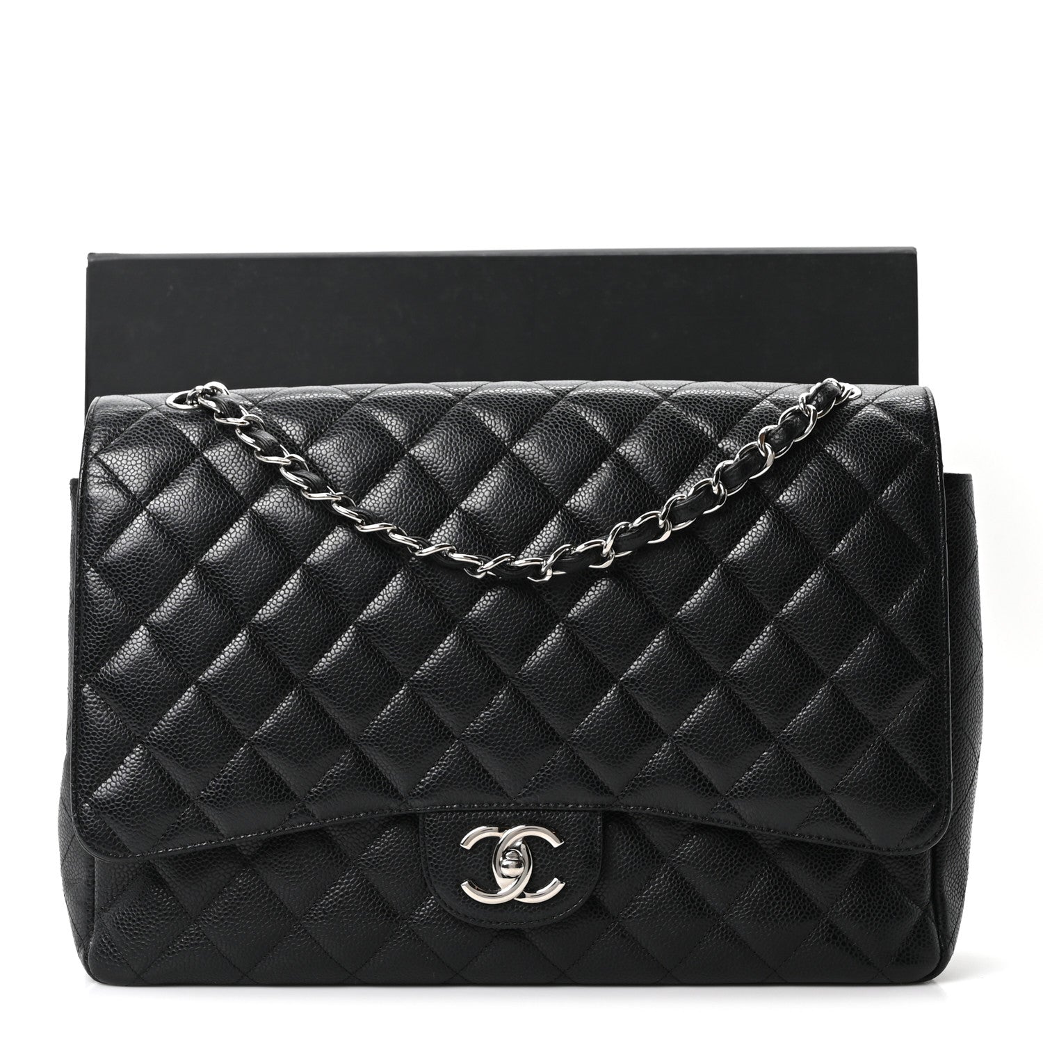 Chanel Caviar Quilted Maxi Double Flap Black 10 of 10