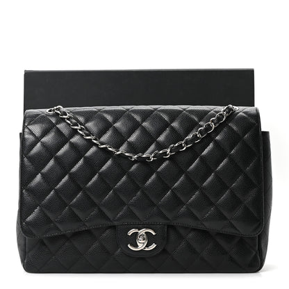 Chanel Caviar Quilted Maxi Double Flap Black 10 of 10