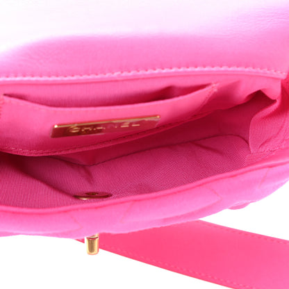 Chanel Jersey Quilted Chanel 19 Waist Bag Pink 7 of 9