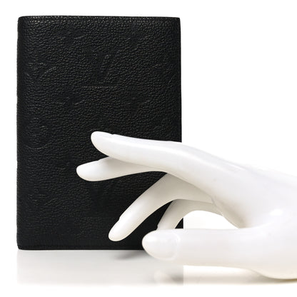 Louis Vuitton Empreinte Monogram Passport Cover Black 2 of 7