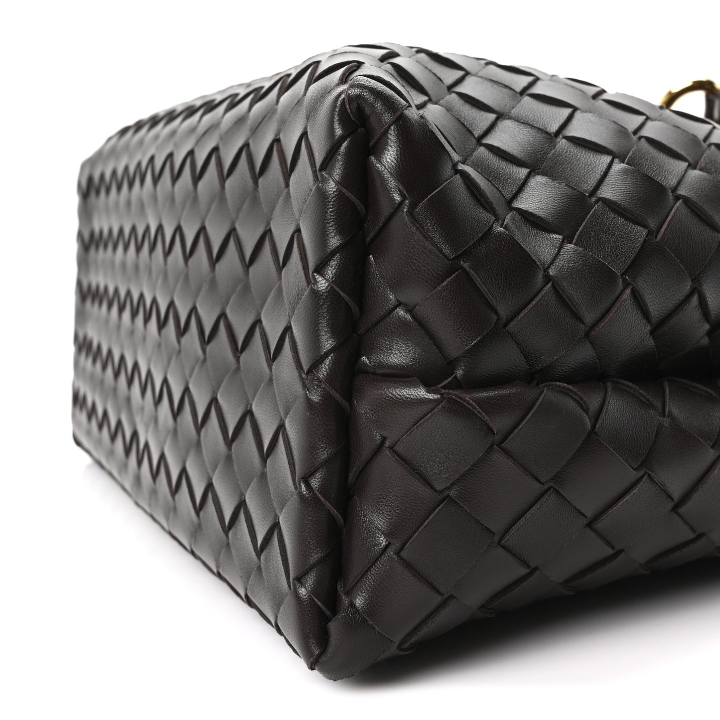 Nappa Intrecciato Medium Andiamo Shoulder Bag Fondant