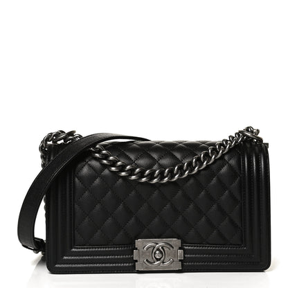 Chanel Caviar Quilted Medium Boy Flap Black 1 of 10