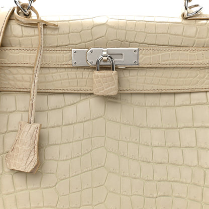 Hermes Matte Niloticus Crocodile Kelly Retourne 28 8 of 10