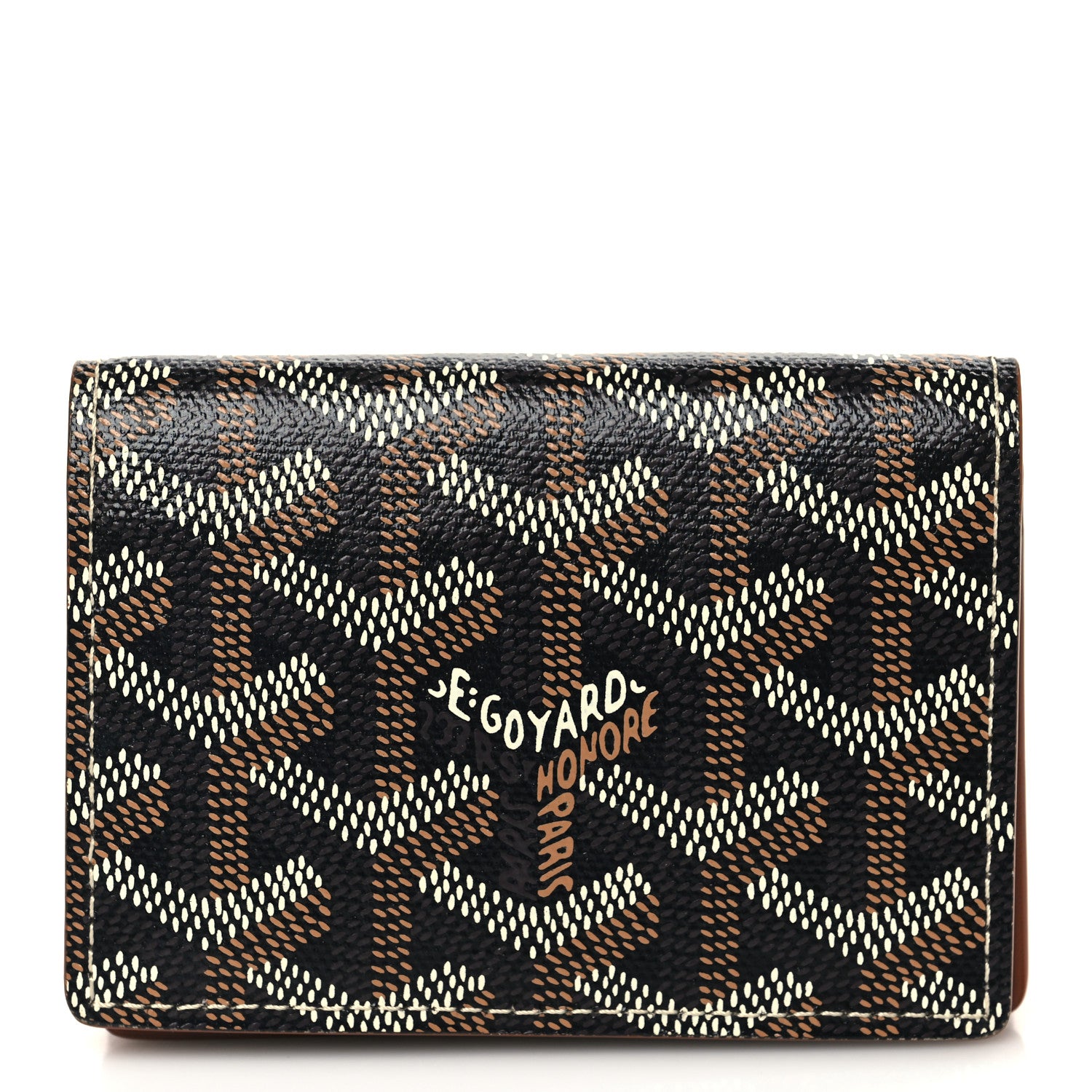 Goyard Goyardine Business Card Holder Black Gold 1 of 6