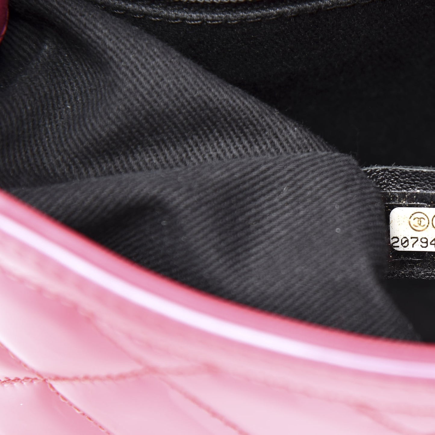 Patent Quilted Large Coco Shine Flap Pink