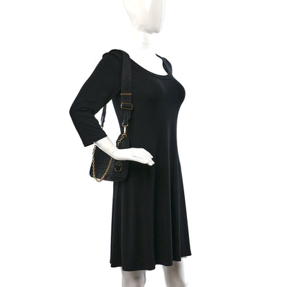 Prada Yarn Raffia Effect Crochet Re-Edition 2005 Shoulder Bag Black 2 of 10
