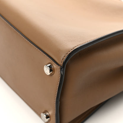 Fendi Vitello Tahiti Burro Large Peekaboo Iconic Essentially Satchel Sand Blueberry 10 of 11