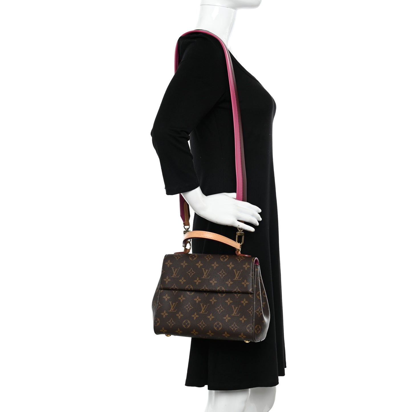 Monogram Cluny BB Bordeaux Fuchsia