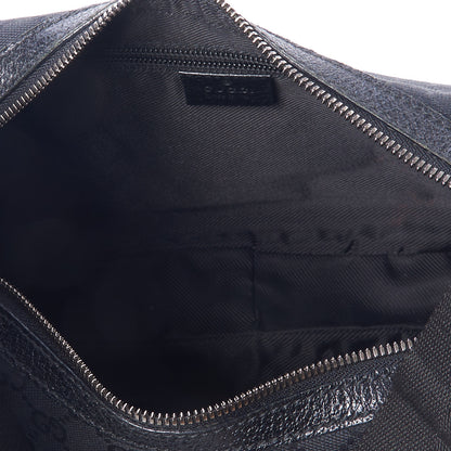 Gucci Monogram Medium Half Moon Hobo Black 7 of 9