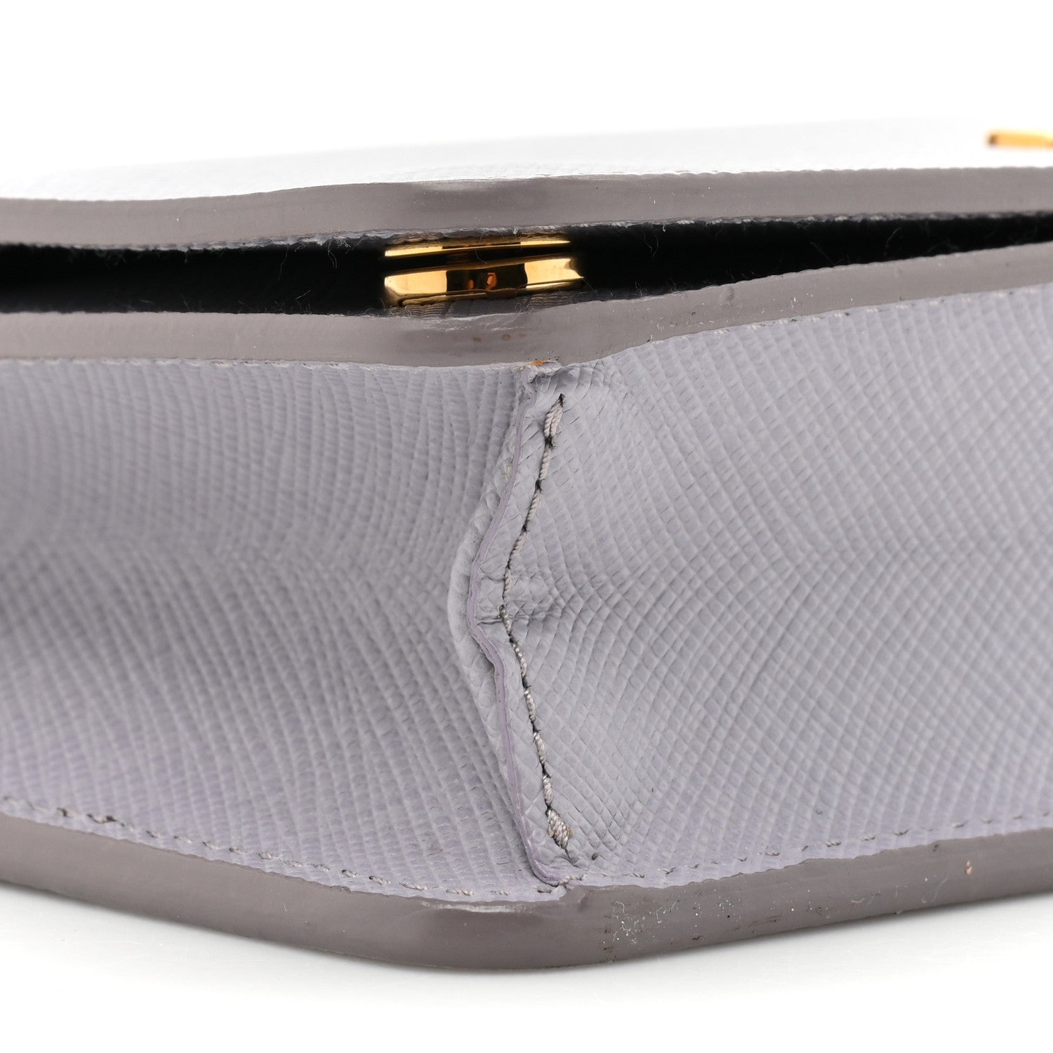 Prada Saffiano Metal Chain Wallet Glicine 8 of 11