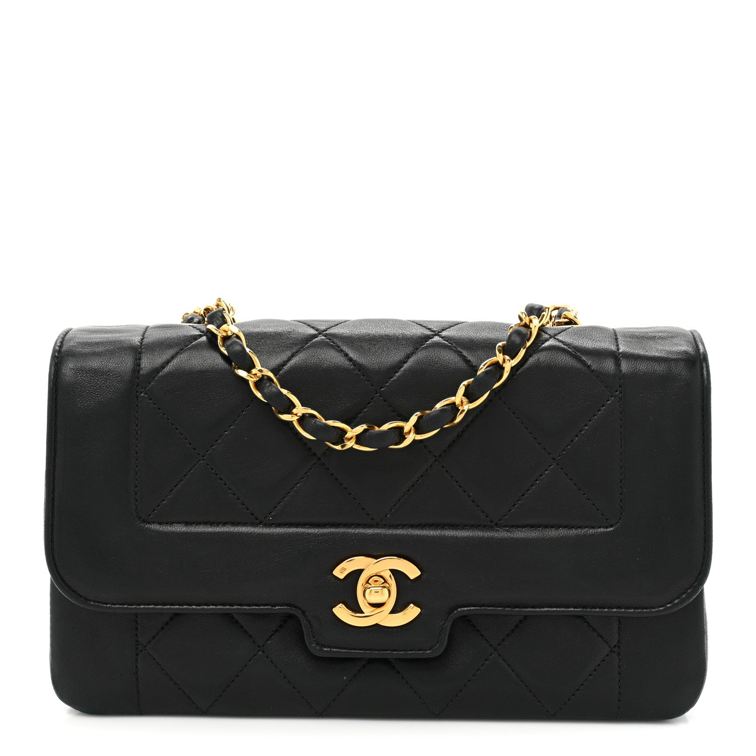 Chanel Lambskin Quilted Small Single Flap Black 1 of 17