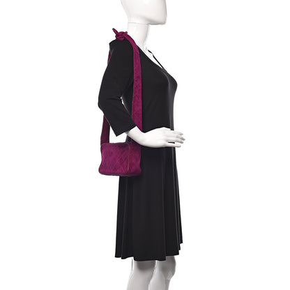 Chanel Suede Quilted CC Camera Crossbody Purple 2 of 13