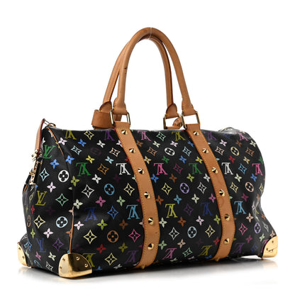 Louis Vuitton Monogram Multicolor Keepall 45 Black 3 of 18