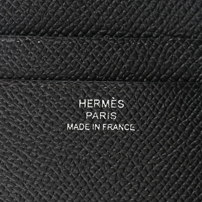Hermes Epsom MC2 Euclide Card Holder Case Black 6 of 9