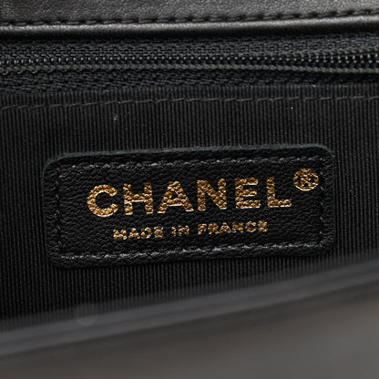 Chanel Iridescent Glazed Calfskin Quilted New Medium Boy Flap Black 6 of 13