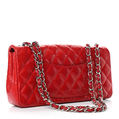 Chanel Lambskin Quilted East West Flap Red 2 of 5