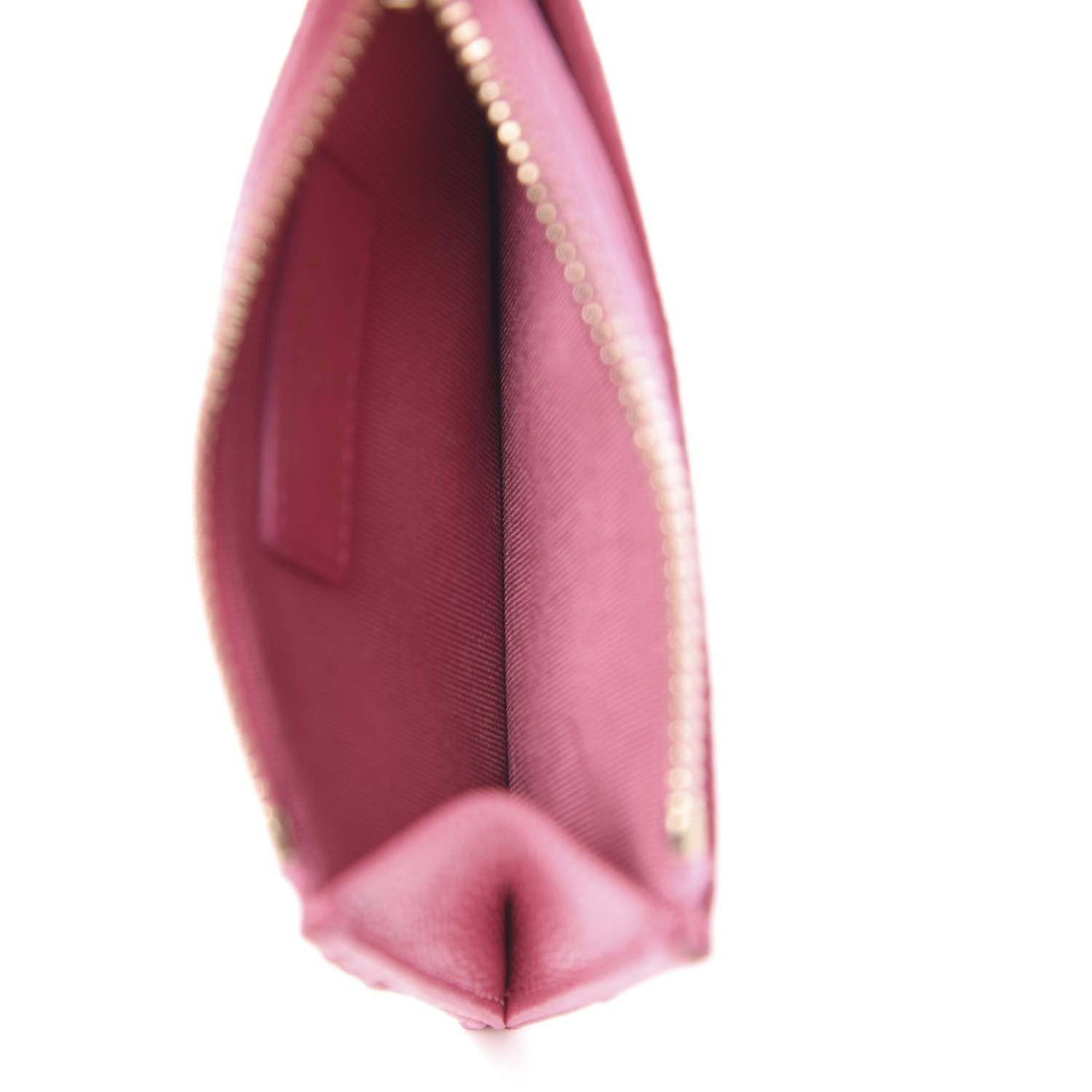Chanel Caviar Quilted CC Zip Card Holder Pink 5 of 8