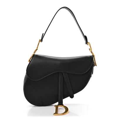Christian Dior Calfskin Saddle Bag Black 1 of 11