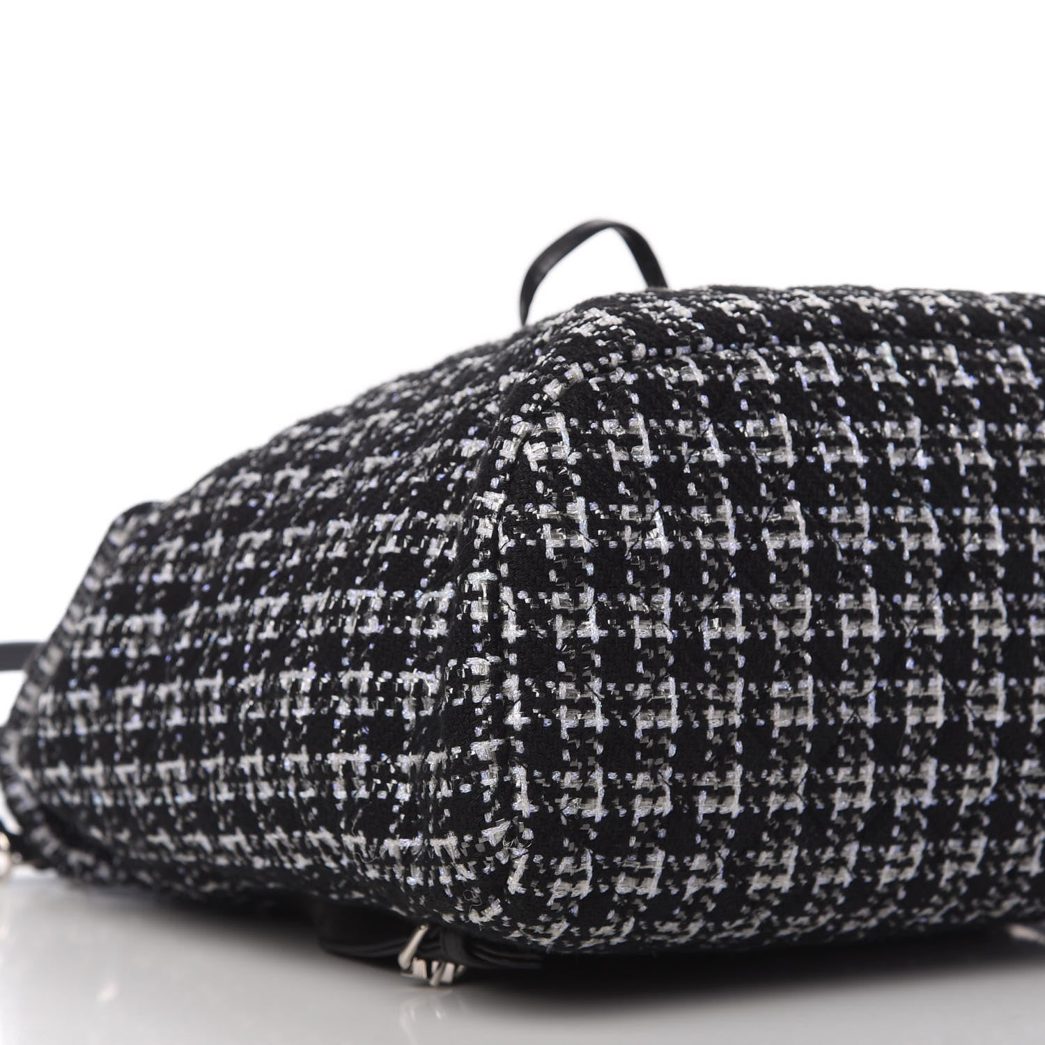 Chanel Tweed Large Urban Spirit Backpack Black White 6 of 10