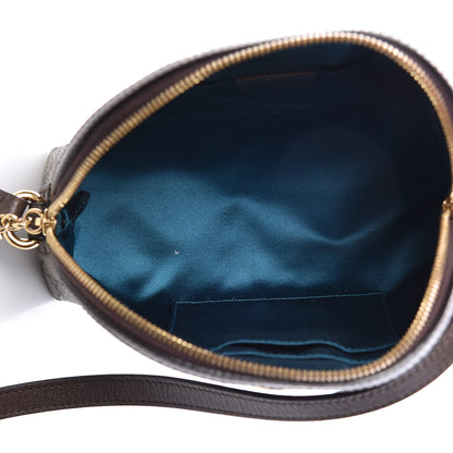 Gucci GG Supreme Monogram Textured Dollar Calfskin Web Small Ophidia Dome Shoulder Bag Beige Ebony New Acero 5 of 13