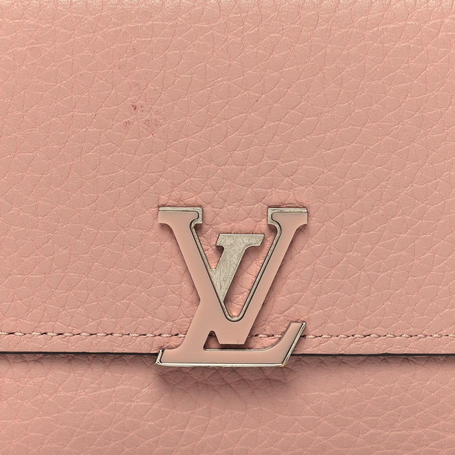 Louis Vuitton Taurillon Capucines Compact Wallet Magnolia 8 of 11