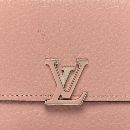 Louis Vuitton Taurillon Capucines Compact Wallet Magnolia 8 of 11