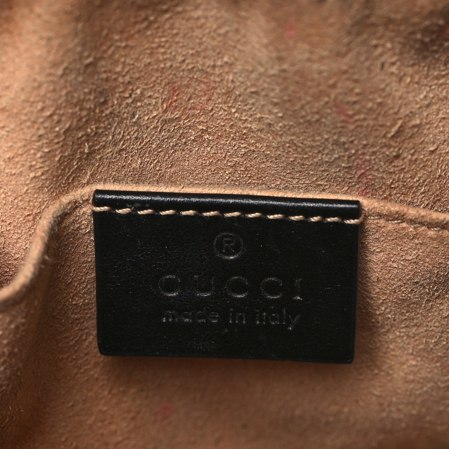 Gucci Calfskin Matelasse Mini GG Marmont Chain Shoulder Bag Black 6 of 13