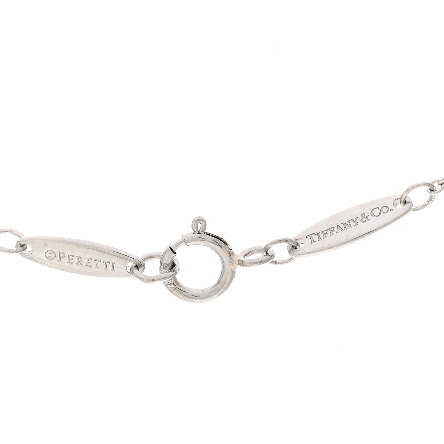 Platinum Diamond .10ct Elsa Peretti Diamonds by the Yard Pendant Necklace