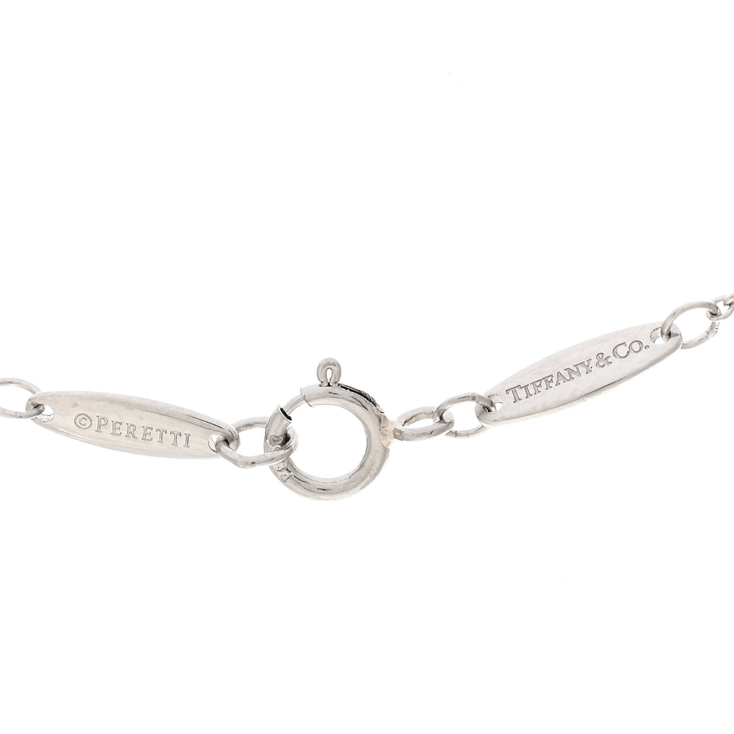 Tiffany Platinum Diamond .10ct Elsa Peretti Diamonds by the Yard Pendant Necklace 4 of 4