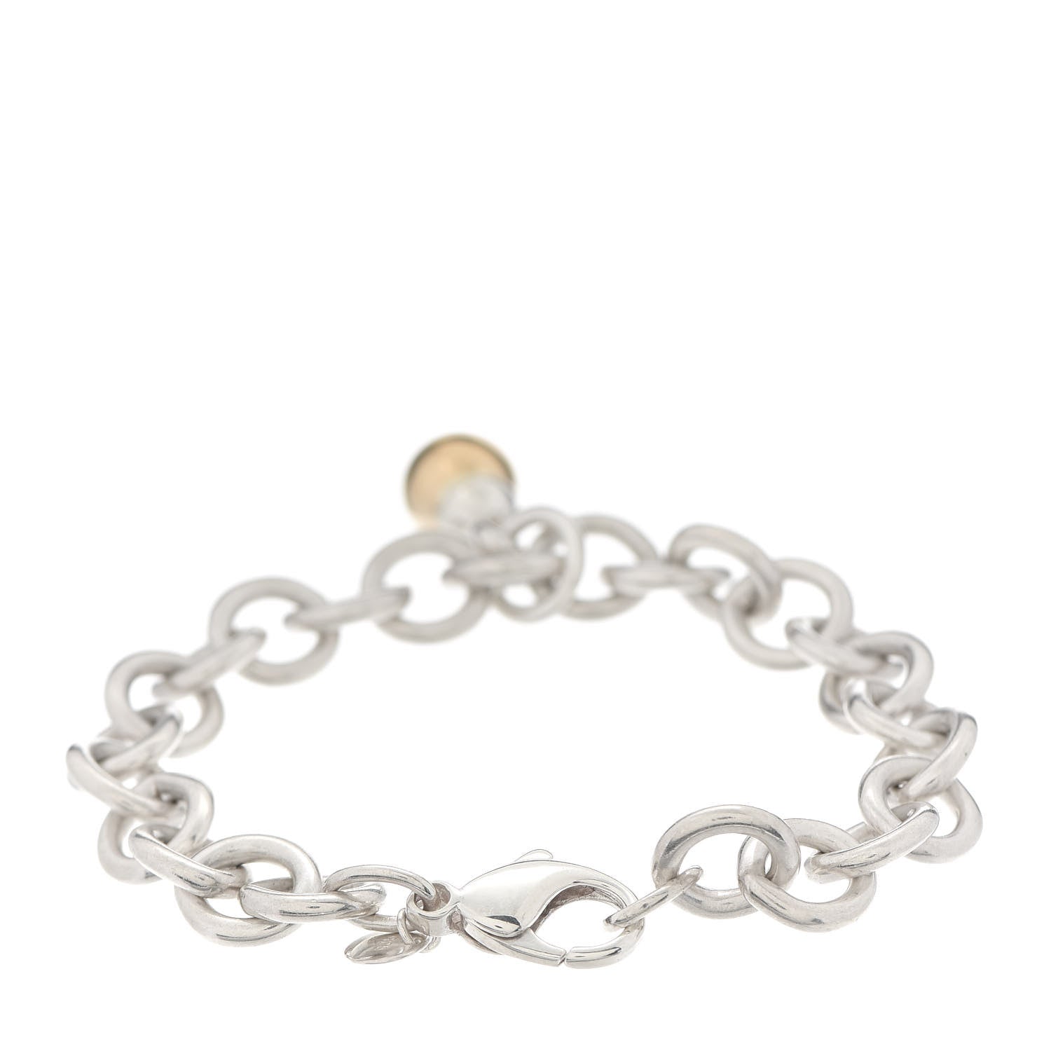 Tiffany Sterling Silver 18K Yellow Gold Fascination Charm Bracelet 3 of 6