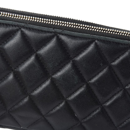 Chanel Lambskin Quilted Small Clutch With Chain Black 8 of 18
