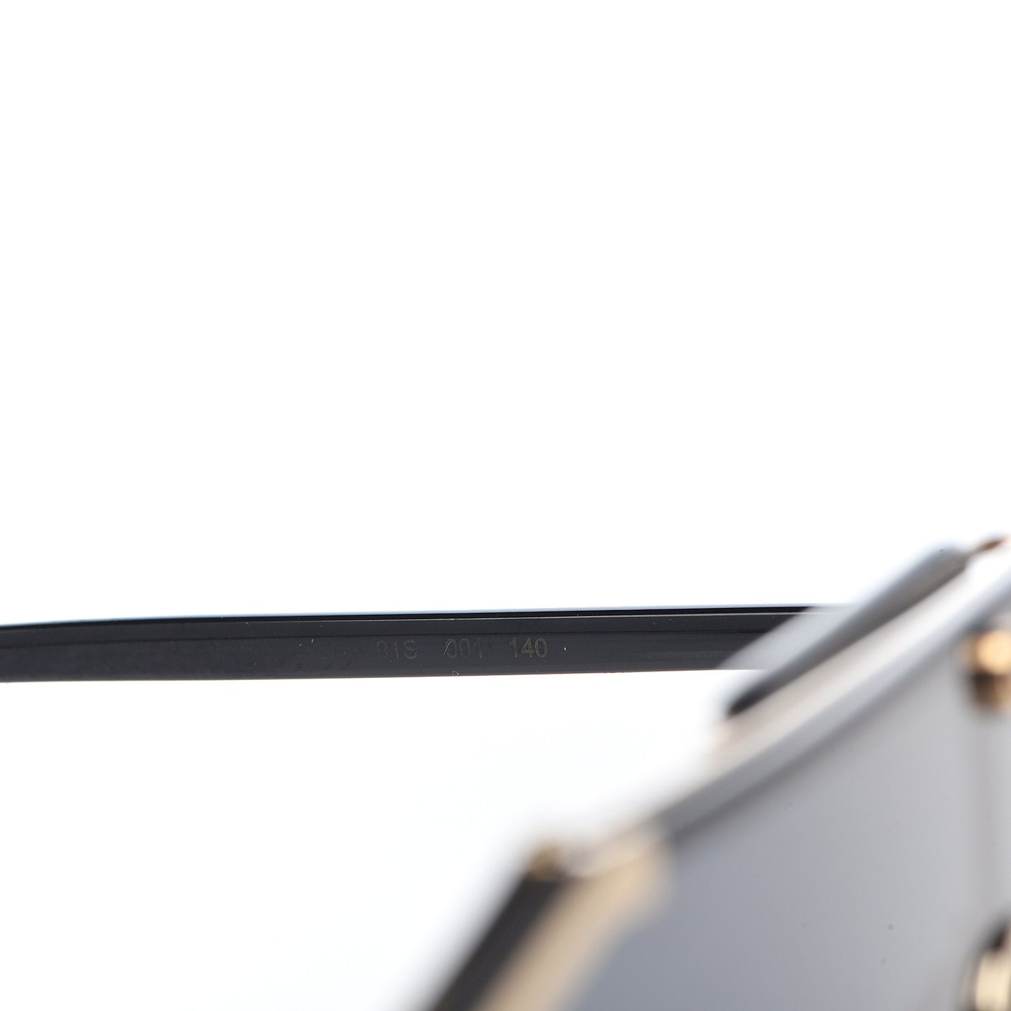 Metal Rimless Square Sunglasses GG0291S Blue Gold