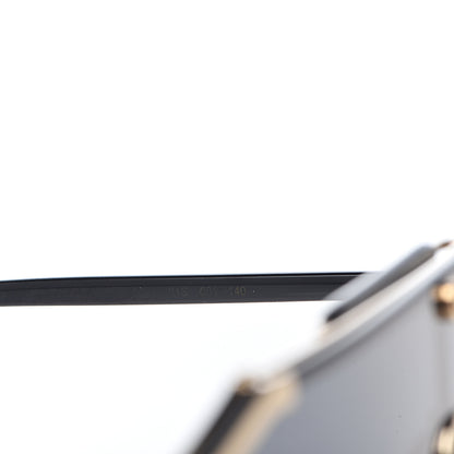 Gucci Metal Rimless Square Sunglasses GG0291S Blue Gold 6 of 7