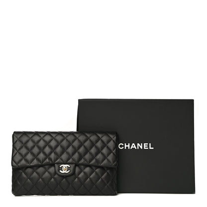 Chanel Caviar Quilted Flap Clutch Black 13 of 13
