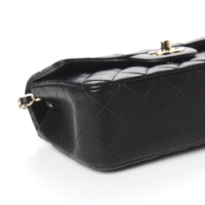 Chanel Lambskin Quilted Mini Rectangular Flap Black 8 of 10