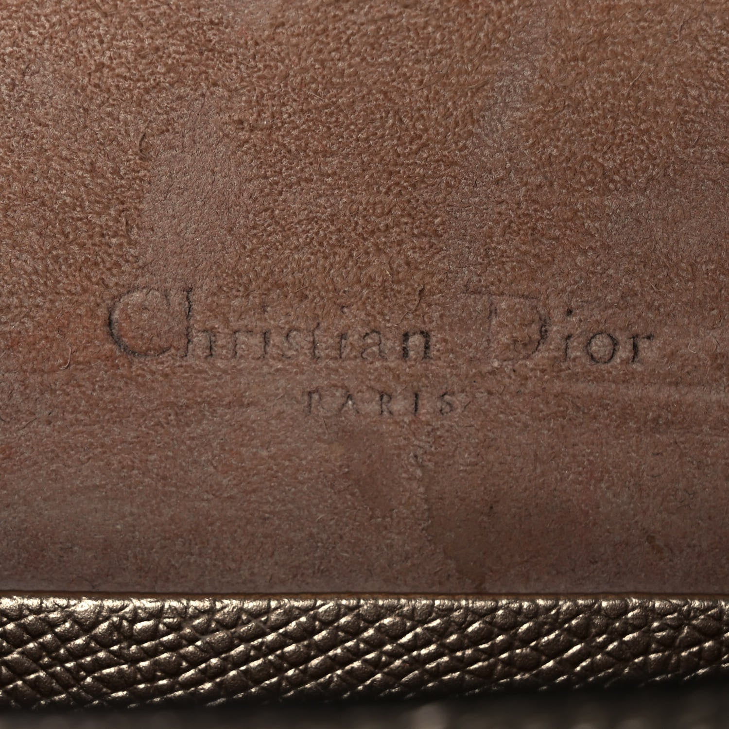Christian Dior Metallic Grained Calfskin Saddle Belt Bag Gold 5 of 8