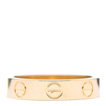 Cartier 18K Yellow Gold 3.5mm LOVE Wedding Band Ring 46 3.75 3 of 4