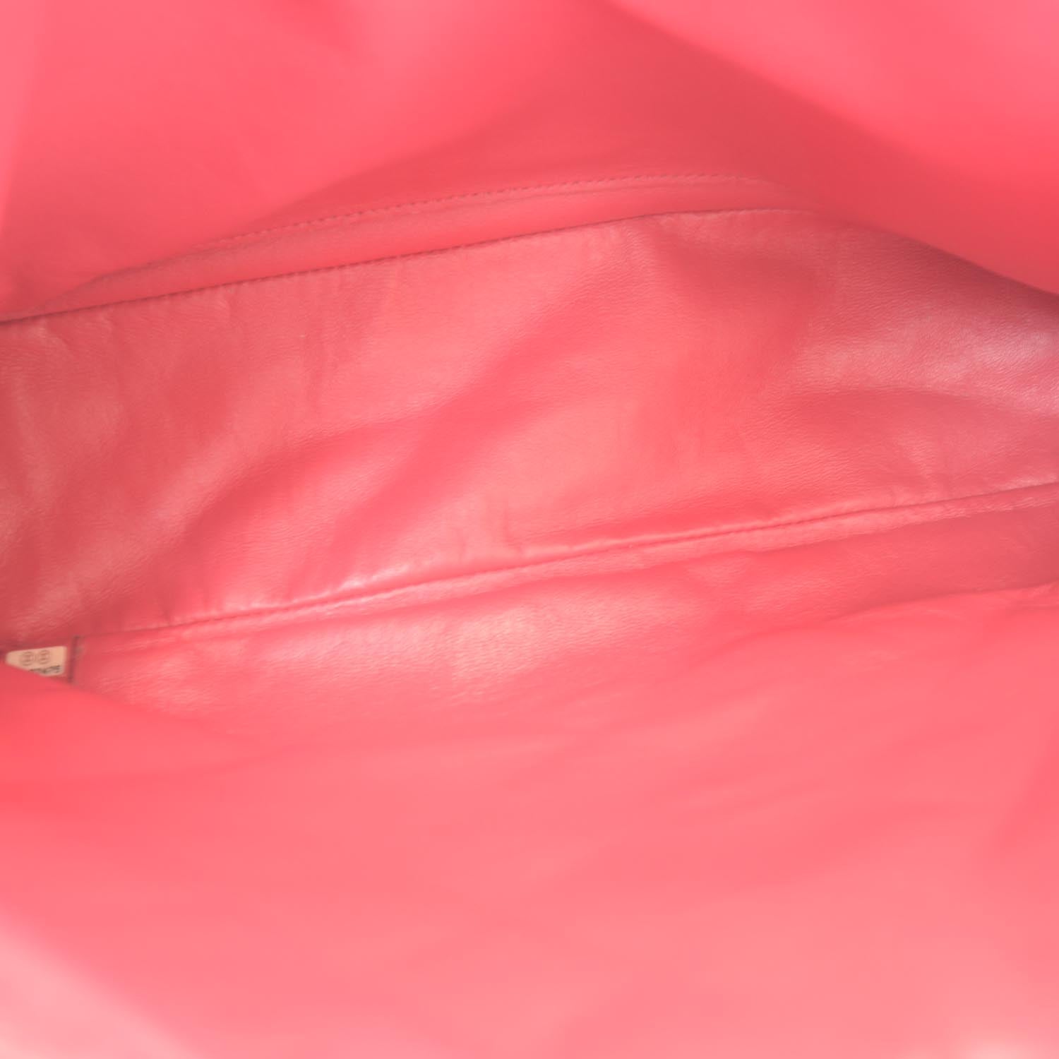 Chanel Washed Caviar Maxi Flap Fuchsia 7 of 9