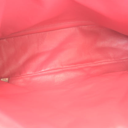 Chanel Washed Caviar Maxi Flap Fuchsia 7 of 9