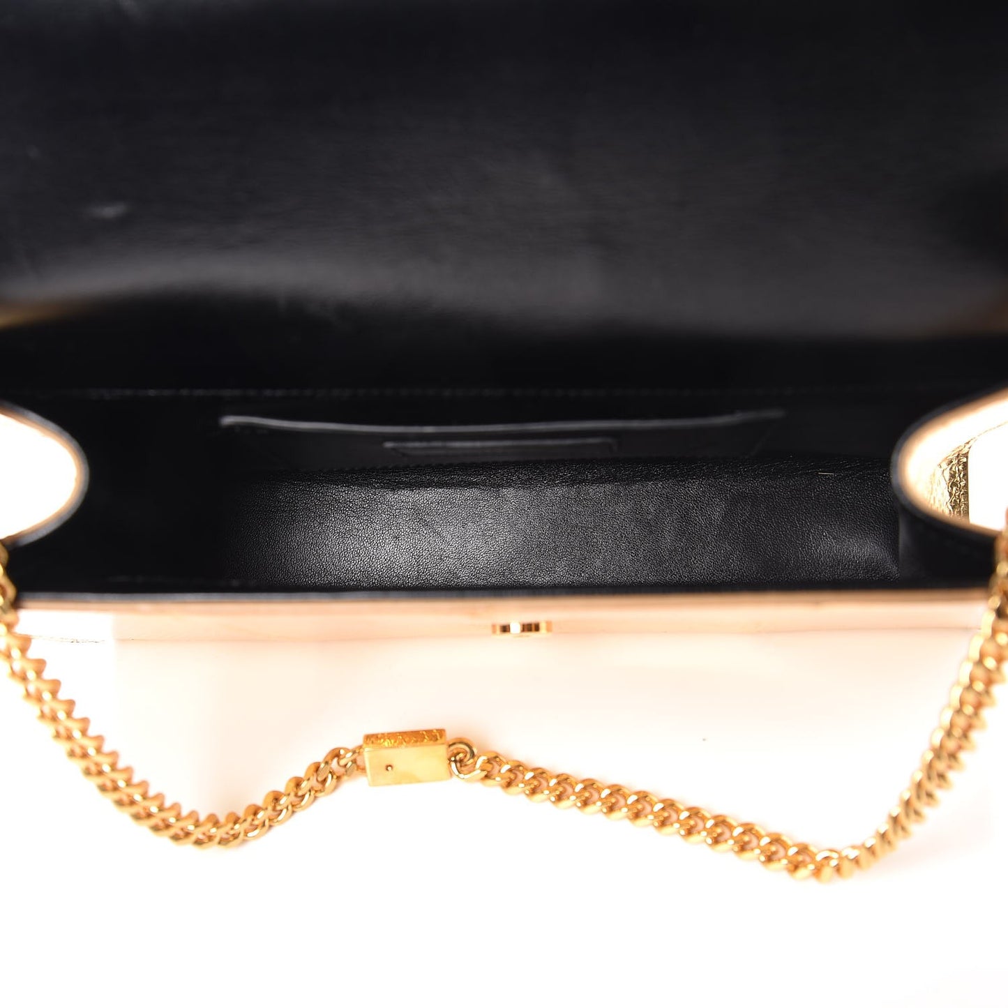 Metallic Snakeskin Medium Classic Monogram Kate Tassel Satchel Oro