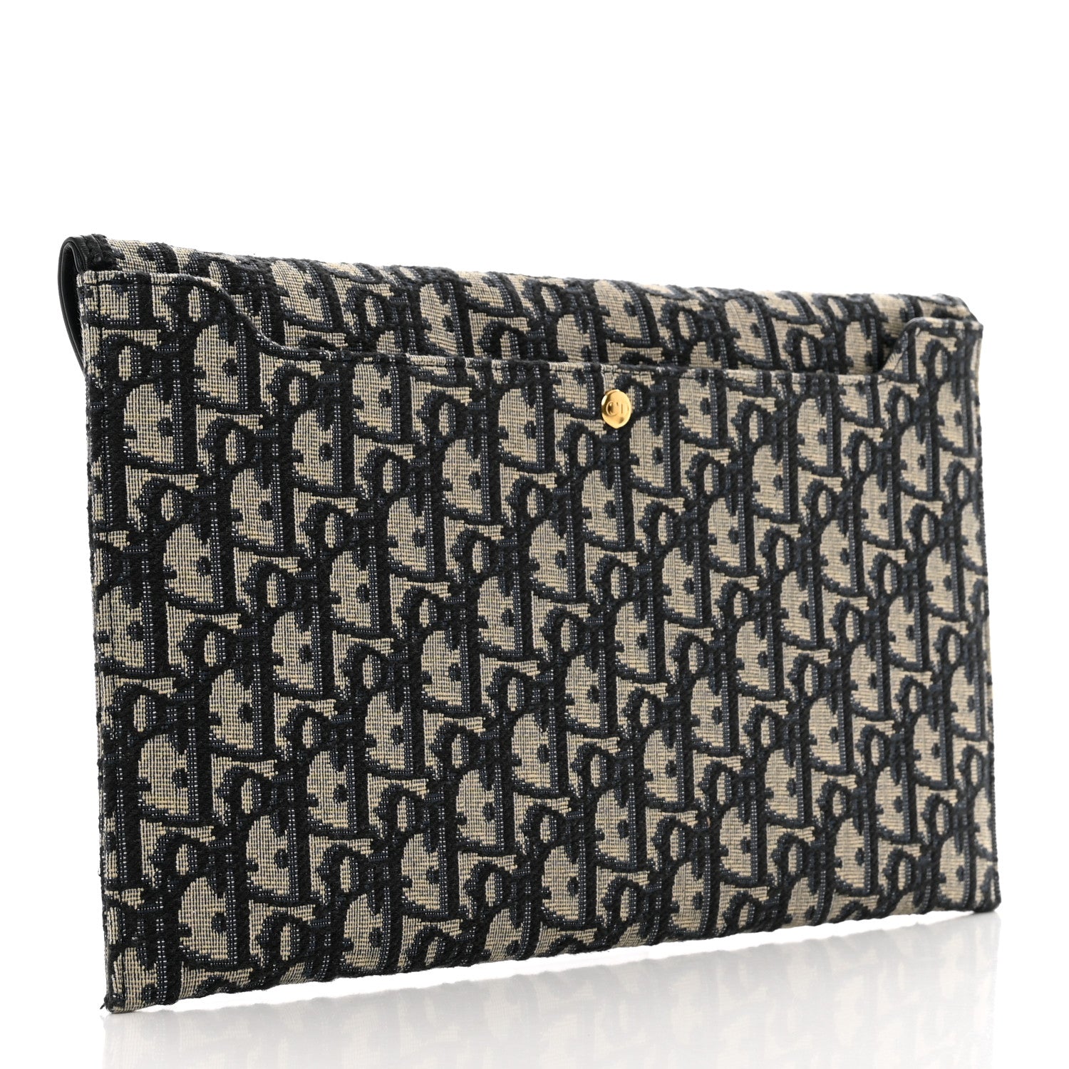 Christian Dior Oblique 30 Montaigne Avenue Pouch With Flap Blue 3 of 6
