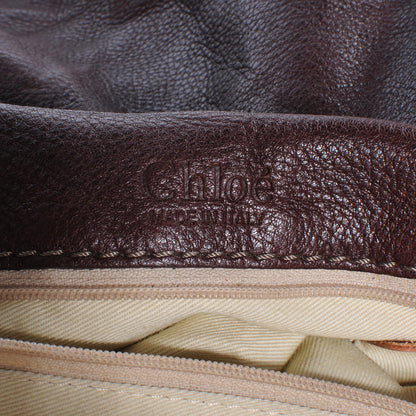 Chloe Leather Paddington Satchel Chocolate 6 of 9
