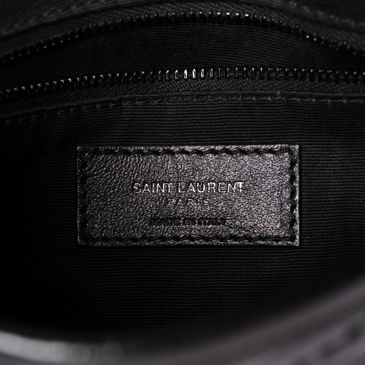 Crinkled Calfskin Matelasse Monogram Niki Chain Wallet Black