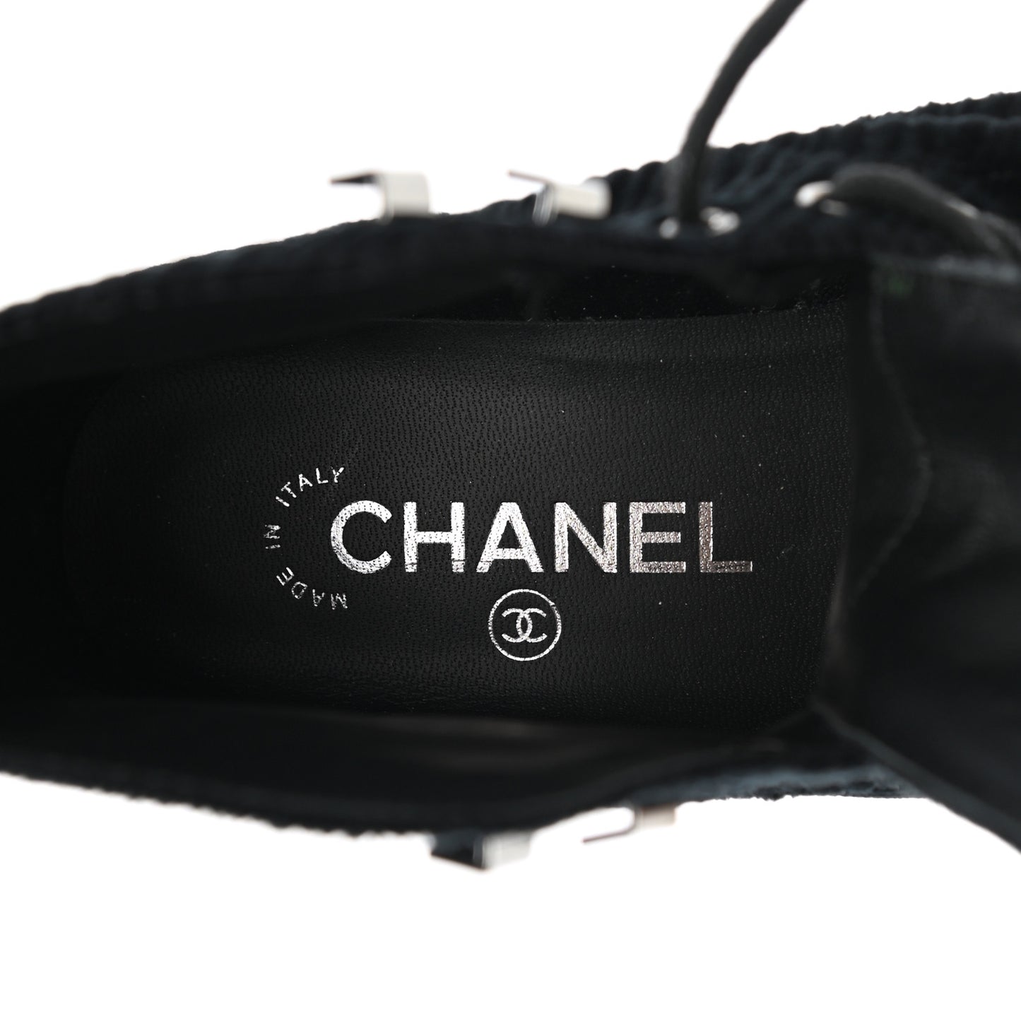 Velvet CC Cap Toe Boots 38 Black