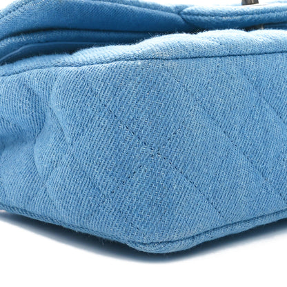 Chanel Denim Quilted Small Double Flap Blue 9 of 11
