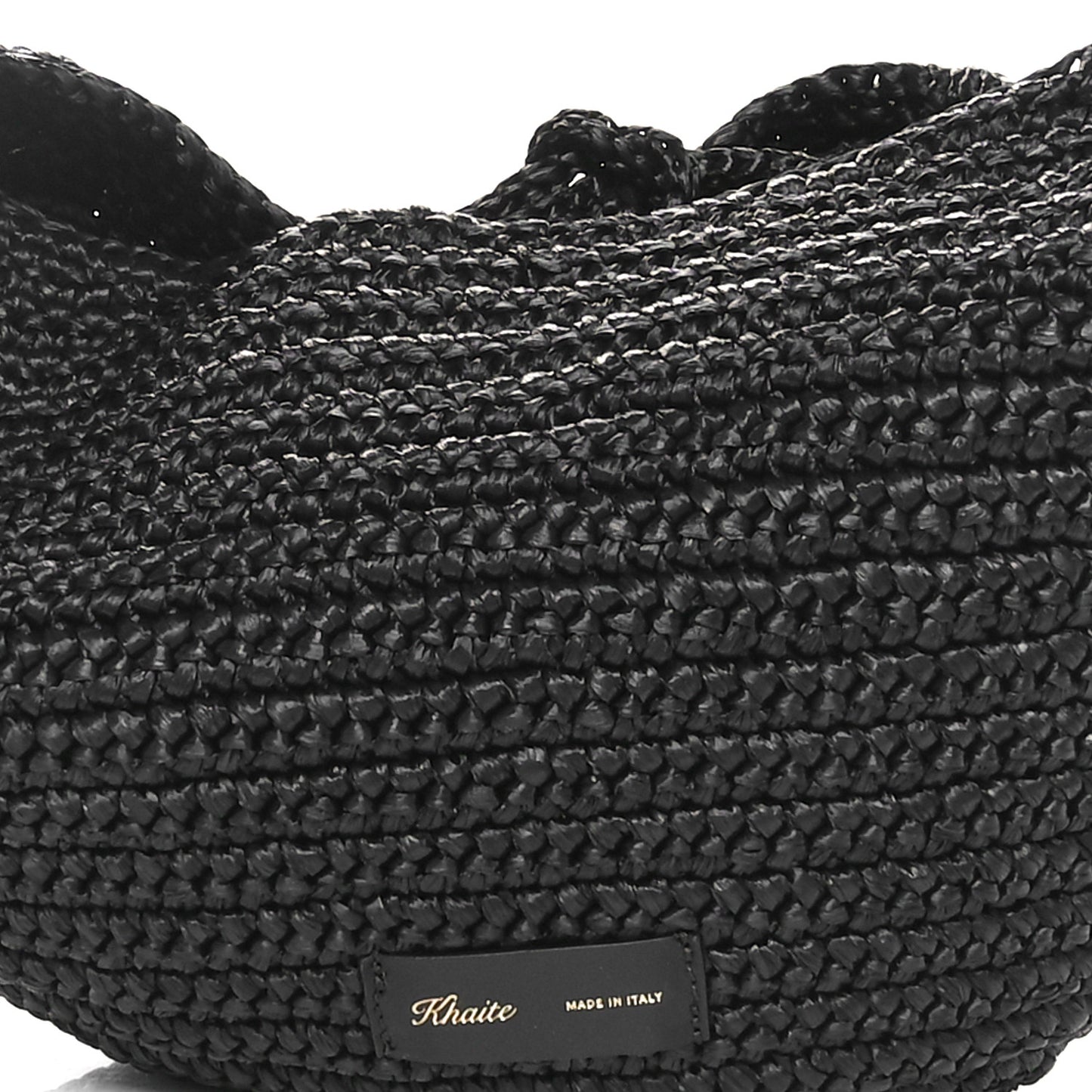 Raffia Olivia Hobo Black