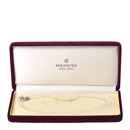 Mikimoto Sterling Silver Akoya Pearl 4.5-5mm Strand Necklace 6 of 6