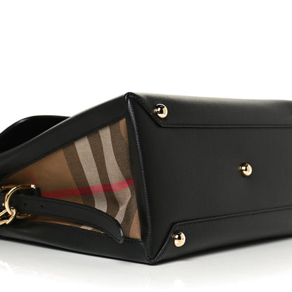 Burberry Derby Calfskin House Check Medium Camberley Black 9 of 12