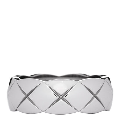 Chanel 18K White Gold Small Coco Crush Ring 52 6 1 of 6